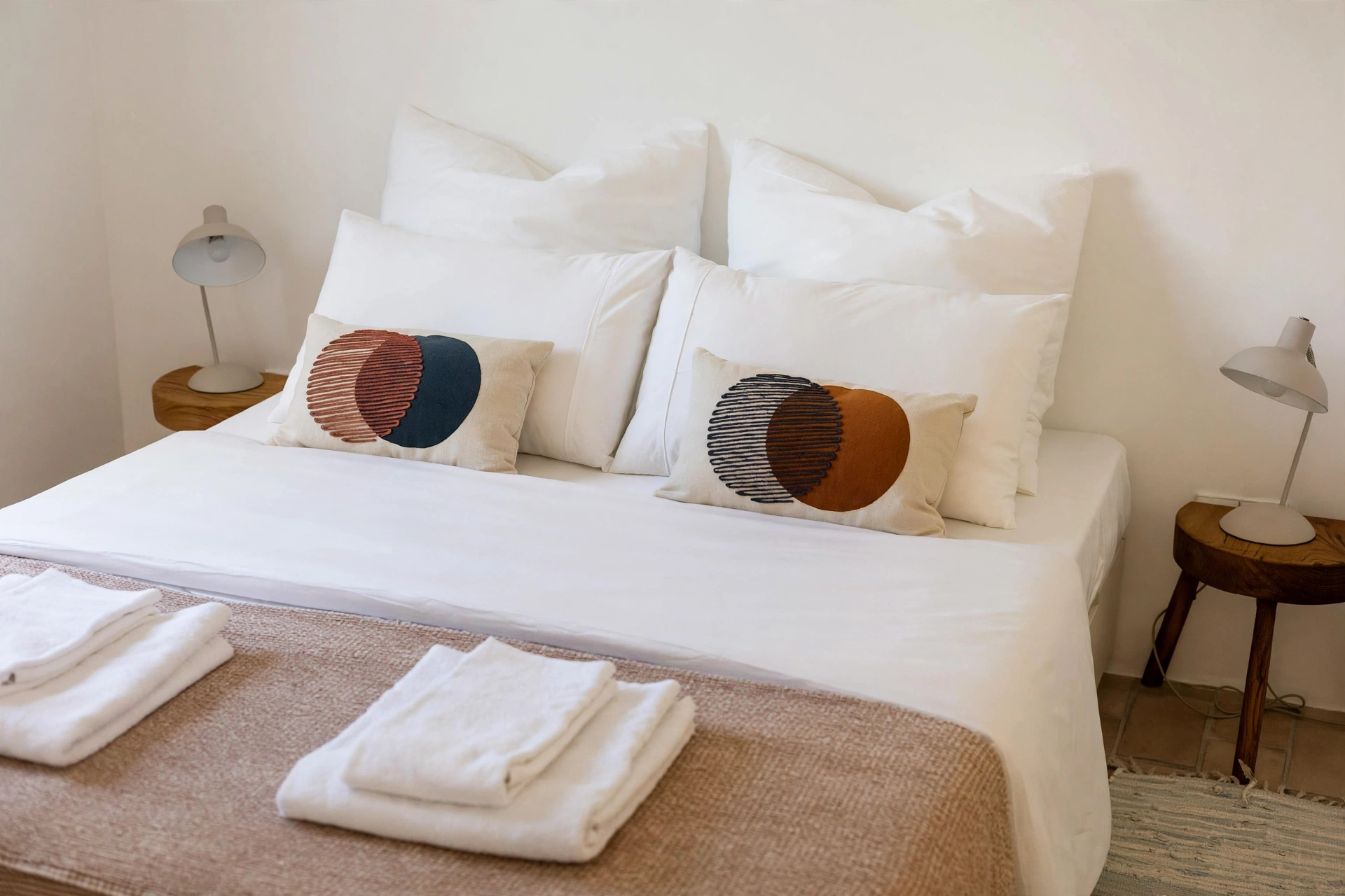 Quarto 1 da casa MonteZinho, com cama queen